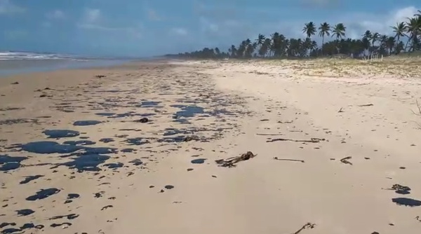Manchas de óleo que atingem mar no Nordeste chegam à Bahia