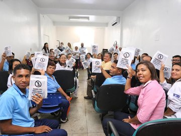 Palestra educativa na área de segurança viária