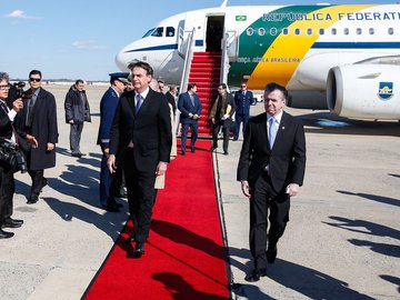 É a segunda viagem internacional do presidente; primeira foi a Davos