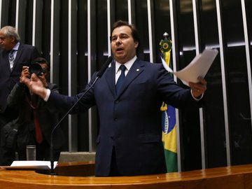 O presidente da Câmara dos Deputados, Rodrigo Maia