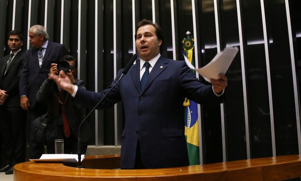 O presidente da Câmara dos Deputados, Rodrigo Maia