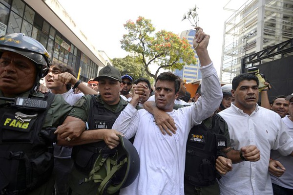 O líder oposicionista Leopoldo López