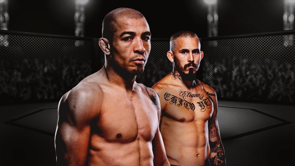 José Aldo (esq.) e Marlon Vera (dir.) vão se encarar no UFC pelo peso-galo