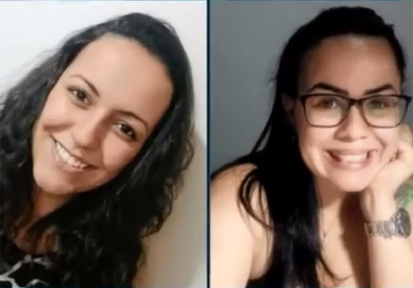 Ana Flávia e a namorada Carina Ramos