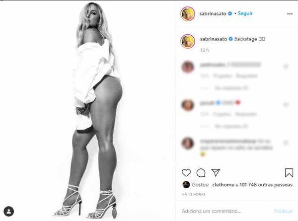 Bumbum sarado de Sabrina Sato chama atenção em linda foto