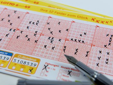 Bilhete de loteria da Lotto alemã, imagem ilustrativa