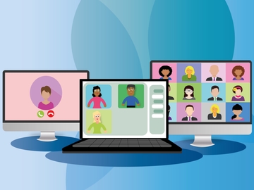 Videoconferência: vantagem em termos da necessidade de isolamento social, desvantagem em termos de saúde da mente.