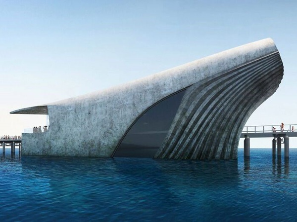 Observatório Marinho em forma de baleia oferecerá visão sob o mar