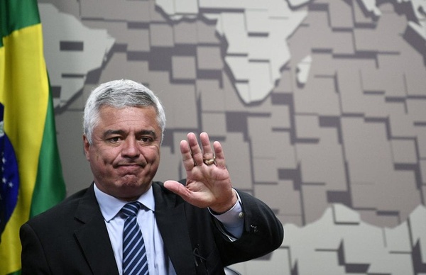 O senador Major Olímpio (PSL) durante sessão do Senado Federal, em Brasília.