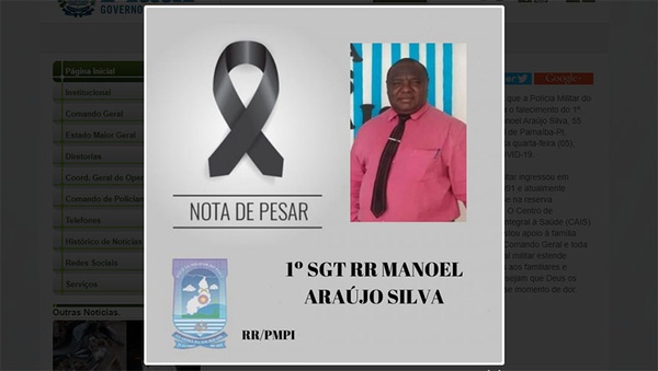 1º Sargento da Polícia Militar Manoel Araújo Silva