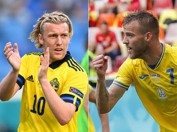 Forsberg é a esperança criativa da Suécia, e Yarmolenko é o homem-gol da Ucrânia