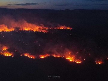 Combate a incêndio na região da Serra da Capivara chega ao 4º dia
