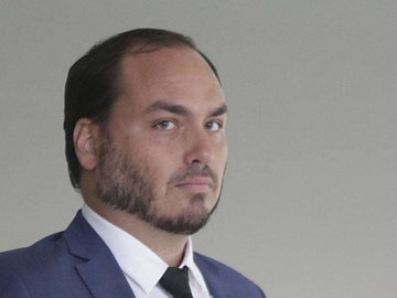 O vereador Carlos Bolsonaro, filho do presidente Jair Bolsonaro