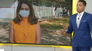 Repórter da Globo chora ao vivo ao relatar morte do pai por Covid-19