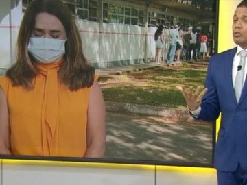 Repórter da Globo chora ao vivo ao relatar morte do pai por Covid-19