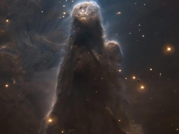 Nebulosa do Cone: formação intensa de estrelas relativamente perto da Terra.
