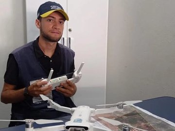 Recenseador usa drone para buscar domicílios em áreas rurais do Piauí