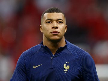 Kylian Mbappe antes de França x Marrocos