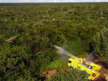 Parque Serra da Capivara ganha veículo tanque para combater incêndios