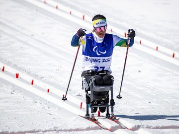 Aline Rocha terminou disputa no esqui cross-country em 7º lugar