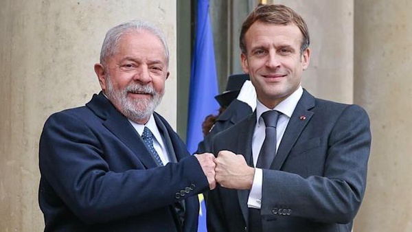 Macron retuíta apoio de Lula para o segundo turno da eleição francesa