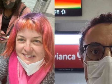 Além de contar os perrengues que passou, Graziela tentou ajudar o professor Elias Santos e a esposa Maria Beatriz Santos, que estavam presos na mesma sala branca que ela