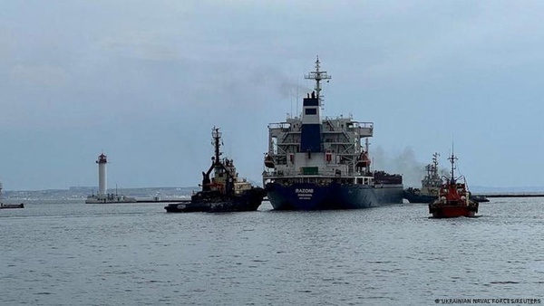 Navio Razoni deixou o porto de Odessa com destino ao Líbano