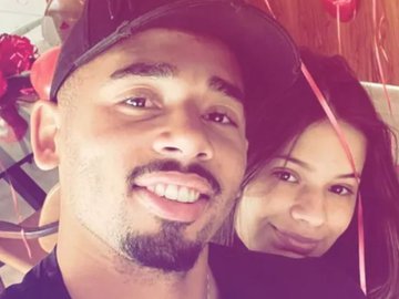 Gabriel Jesus e Raiane Lima