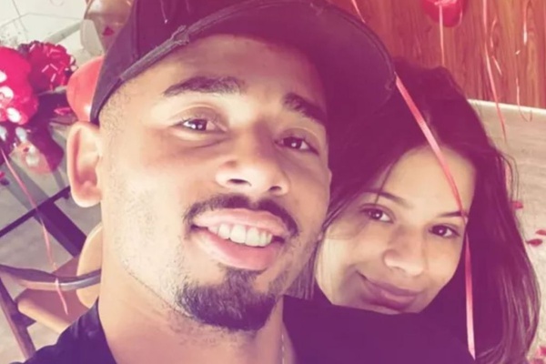 Gabriel Jesus e Raiane Lima