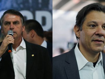 Jair Bolsonaro e Fernando Haddad