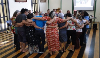 Integrantes do grupo da terceira idade atendidos pelo Trabalho Social com Idosos do Sesc Parnaíba