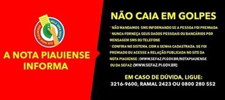 O consumidor não deve fornecer informações pessoais ou bancárias por e-mail, telefone ou SMS para receber o prêmio. O resgate é feito só pelo site