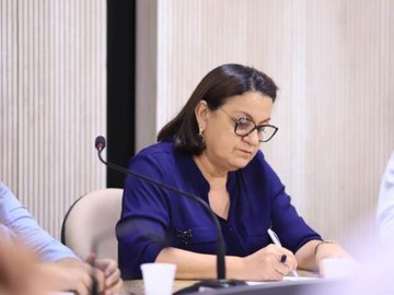 A presidente do CRM, a médica Miriam Palha Dias