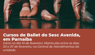 Cursos de Ballet do Sesc Avenida