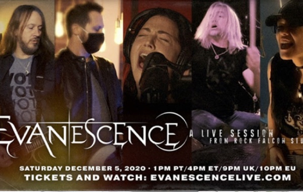 Evanescence anuncia livestream dia 5 de dezembro