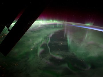 Aurora sobre o Canadá, em foto de 15 de setembro de 2017: espetáculo deslumbrante.