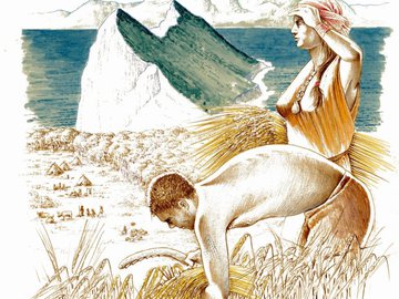 Agricultores neolíticos: nessa época teria começado uma divisão de trabalho por gênero na Europa.
