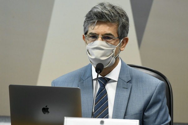 Ministro da Saúde, Marcelo Queiroga, durante depoimento na CPI da Covid.