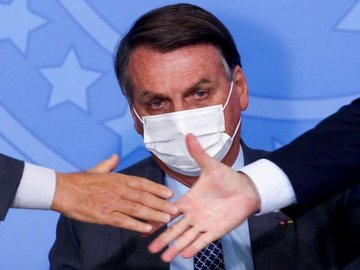 Jair Bolsonaro durante lançamento de programa no Palácio do Planalto