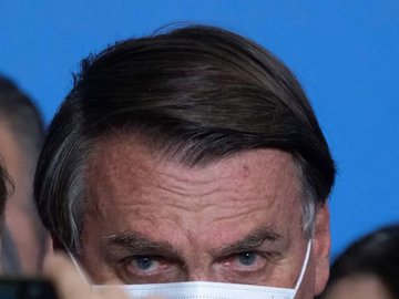 O presidente Jair Bolsonaro, no Palácio do Planalto