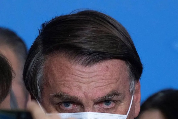 O presidente Jair Bolsonaro, no Palácio do Planalto