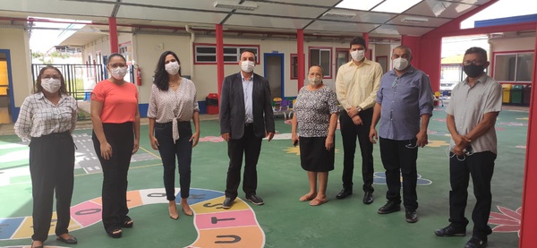 Secretário vistoria estrutura de escolas para retorno de aulas presenciais