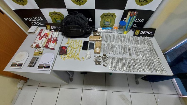 Depre apreende 114 “charutos” de maconha em posto de lavagem