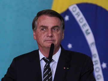 Jair Bolsonaro durante evento em Brasília