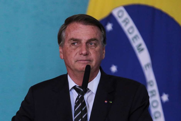 Jair Bolsonaro durante evento em Brasília