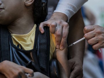 Início da vacinação de crianças na capital paulista, no Hospital Cruz Verde, Na Vila Clementino, com a presença do prefeito Ricardo Nunes.