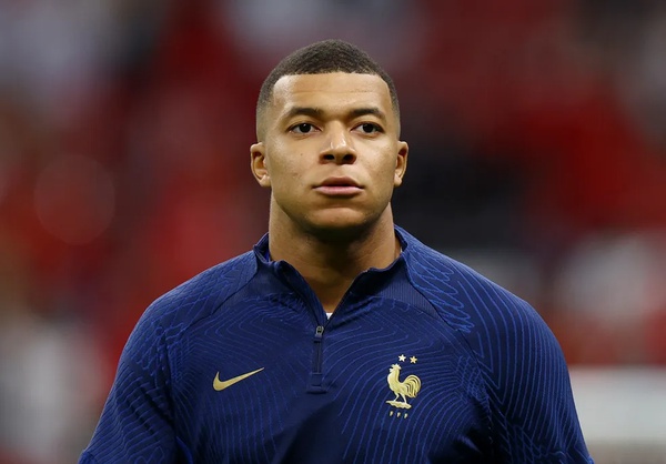 Kylian Mbappe antes de França x Marrocos