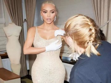 Kim Kardashian pode ter danificado o vestido de Marilyn Monroe
