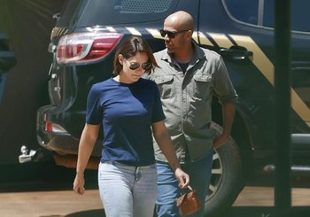 Michelle Bolsonaro na superintendência da PF em Brasília'